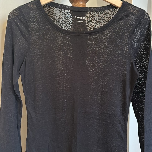 Express Sheer leopard blacktop - Picture 2 of 7